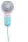 Tragbarer Ventilator, Handventilator, kleiner Schreibtisch-Ventilator, Kühlung, wiederaufladbar, über USB, für Aktivitäten, Reisen oder zum Aufbewahren auf Ihrem Schreibtisch (Blumen-Blau)