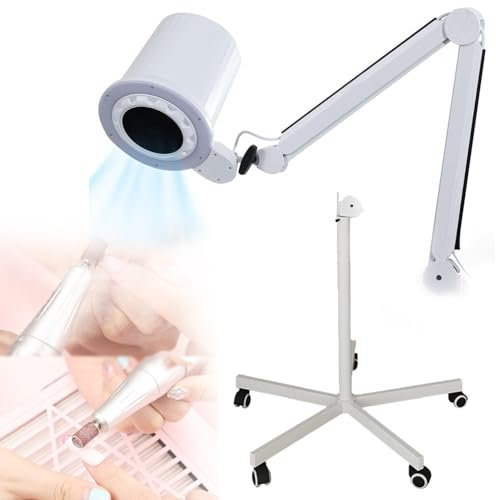 80W Professional Nail Dust Collector, Electric Nail Dust Extractor Machine,Vacuum Cleaner Fan,for Home or Salon Manicure Tool,Low Noise