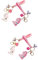 SAFIGLE 4stücke Einhorn Schlüsselanhänger Für Mädchen Bunte Cartoon Schlüsselringe Als Taschenanhänger Und Partydeko Und Weiß