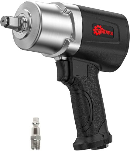 Trivd Frol Air Impact Wrench 1/2 - 1/2 Inch Impact Gun 1/2 Drive, 1500Ft-lbs, 8000RPM High Torque Impact Wrench, Weight 4.74 lb, 1/2 Air Impact Gun for Auto Repair, Tire Shop
