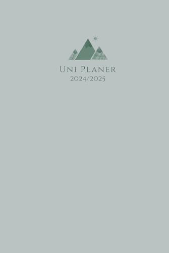 Uni Planer 2024/2025: Semesterplaner, Wochenkalender & Terminplaner für Studierende | Medium | Kompakt (Minimalist Mintgrün)