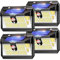 TECKNET Luz Solar Exterior, 236 LED/300° Iluminación (Ilumina 35㎡) Brillo Alto Luces Solares con Sensor de Movimiento, 3 Modes IP65 Impermeable Focos Led Solares para Jardín, Garaje, Patio, 4 Paquete