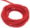 QUARKZMAN 3mm Cuerda Trenzada de Poliéster, 5m Largo Cordón Trenzado Decorativo de Poliéster 3 Capas Brillante para Manualidades DIY Bolsa de Regalo Cortinas Hogar Decoración, Rojo