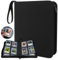 AOBOPLE Album di Carte da Collezione, Album per Top loader 4 Tasche con 8.5 x 11 cm, 20 Pagine Capacità 160 Carte, PU Impermeabile Porta Carte Grande per Carte da 3 x 4, Foto