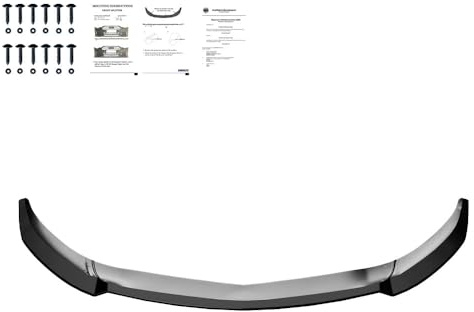 Frontlippe kompatibel mit Mercedes A Klasse AMG-Line W176 FL 2015–2018 | kompatibel mit Mercedes A-Klasse W176 AMG-Line Facelift 2015-2018 - Schwarz glänzend