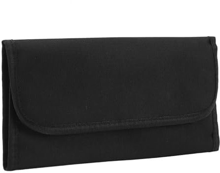 Rankomu Kameralinsen-Filtertasche, Nylon, faltbar, stoßfest, wasserdicht, für 25–86 mm runde Filter und 83 x 100 mm quadratische Filter, hält 4 Stück, Schwarz, mehrfarbig