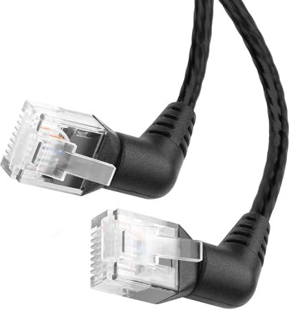 YACSEJAO 360°Drehbares Cat6 Ethernet Kabel RJ45 10Gbps High Speed, flexibles PVC Patch Kabel für Router, Modem, Switch (1M/3,28FT)