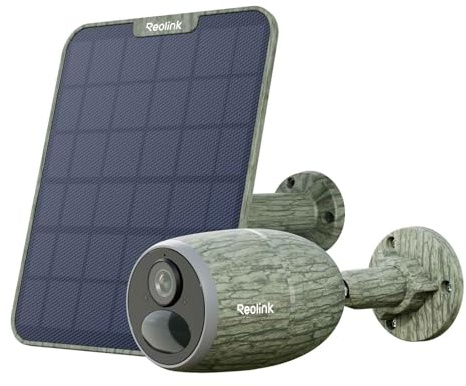 Reolink Go G330 Kamera 4G LTE für den Außenbereich, kabellos, 2 K, 4 MP, Super HD, wiederaufladbarer Akku + Solarpanel, Erkennung von Personen/Fahrzeugen, Nachtsicht, IP65