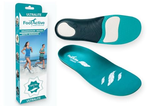 FootActive ULTRALITE - Für den aktiven Fuß - Ultraleichter Laufkomfort - Perfekte Dämpfung und Unterstützung bei allen Freizeitaktivitäten! (41-43,5) M
