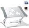 MISOTT Supporto PC Portatile, Supporti per Notebook Regolabile Ergonomico in Alluminio, Supporto per Laptop per Laptop/Tablet (10-15.6 Pollici) Inclusi Macbook Air Pro, Dell XPS, Samsung(Argento)