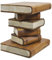 Thaiboo Bücherhocker Beistelltisch Blumenständer Säule Hocker Nachttisch Blumensäule (13427 - Höhe 40cm)