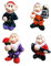 NIWWIN Betrunkener Gartenzwerge 4 Stück,Garden GNOME Elf Statue, White Beard Dwarf,Lagerfeuer Modell Ornament, Mini Zwerg Figur Verwendung für Rasen (GNOME)