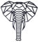 TSQZE Metall Wanddeko, Wall Art Metall Schwarz Tierform, Metallwanddekoration Wohnzimmer Minimalistische Wandkunst Modern Für Haus Dekoration (Elefant)
