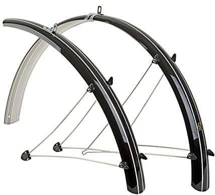 Radschutz Satz Author 28 Zoll Fahrrad Schutzblech Set Kunststoff schwarz 45mm