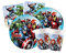 Isola Party Kit de fête d'anniversaire Avengers Mighty respectueux de l'environnement (16 assiettes, 16 tasses, 20 serviettes)
