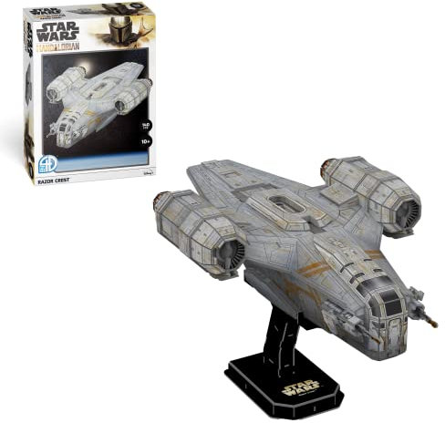 Party town Star Wars Modellbausatz, Razor Crest, Schiffsfiguren Star Wars, The Mandalorian, Modellbausätze für Erwachsene und Kinder, Bausatz, 140 Teile