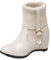 Scarpa Stivali da Donna con Zeppa Interna con Fibbia Regolabile in Tinta Unita alla MM82741