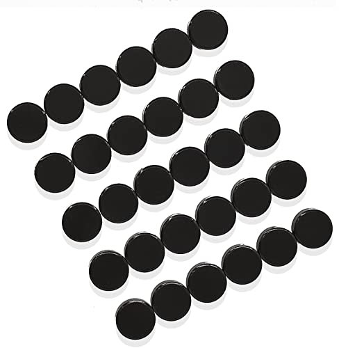 ZDZBLX 30 Pack Fridge Magnets, Colourful Whiteboard Magnets for Whiteboard, Fridge, Office,(Black)