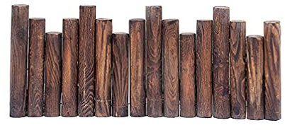 MERAXI Mini-Gartenzaun aus Holz, Rolle, wetterfestes, langlebiges Lattenzaunbrett für den Außenbereich, Balkon, Vorgarten, Dekoration, braun, 96 x 40 cm