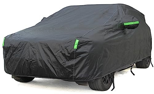 BEXITA Bâche Voiture SUV Extérieur Étanche Noir Respirante Bâche Voiture Doublure en Coton Housse de Protection Voiture Extérieur pour SUV; Taille XL: Max510cm