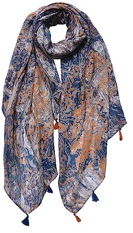 Juleeze Gemusterter Damenschal 90x180 cm Orange Schal Damen