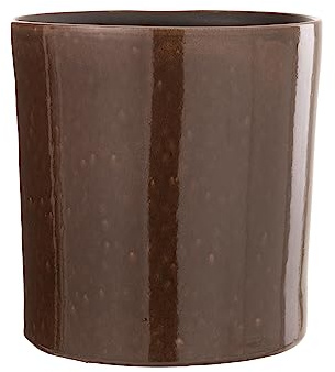 J-Line ÜBERTOPF FLEK Keramik BRAUN L