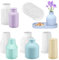 Aulese Vase Silikonform, 5 Stück DIY Gießformen Silikon, Blumenvase Silikonformen, Handgefertigte zur Herstellung von Stifthaltern Vasen, 4 Vase+1 Paletten