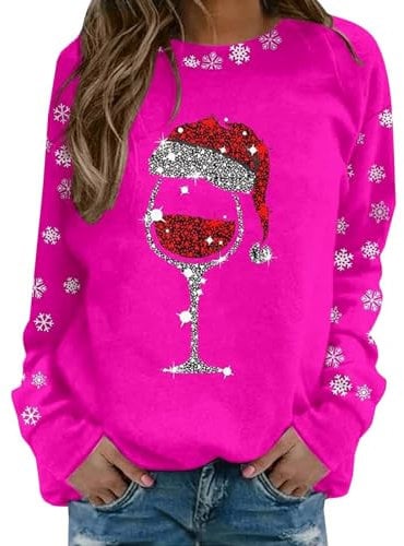 Party Outfits for Women UK Leopard Print Long Sleeve Top Ladies Christmas Sweater Dress Cashmere Velvet T-Shirt Blue