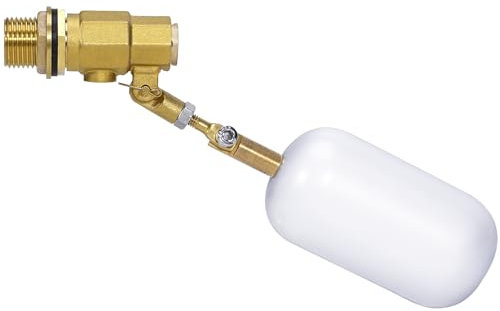 MUYIRTED Schwimmerventil 1/2 Zoll | Automatischer Messing Wasserfüller | Schwimmerschalter Für Wassertank | Spülkasten Füllventil | Für Hühnertränke Pferdetränke Tümpel