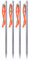 iBasingo Titanlegierung Zelt Pegs Titan Heringe Camping Zelt Stakes Outdoor Markisen Pins Leichte Heavy Duty Zelt Nagel Wandern Backpacking Reisezubehör 4 Stück/Lot 24cm Ti4012PM