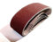 10 strisce abrasive in tessuto per levigatrice a nastro, 75 x 533 mm, grana 80, carta vetrata/abrasiva