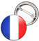 Badge 38mm Bouton Epinglette France Tricolore Bleu Blanc Rouge Drapeau Français