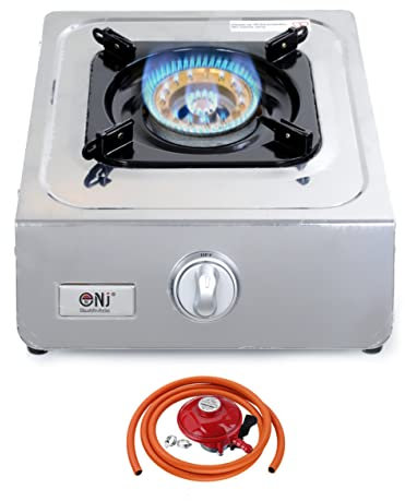 NJ NGB-100 Portable Gas Stove - 1 Burner Wok Ring Camping Cooker LPG