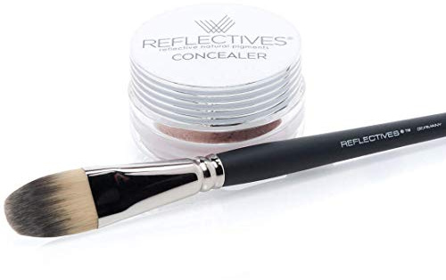 REFLECTIVES® Mineral Concealer Puder Set inklusive Concealer Pinsel (rötlich - hell)