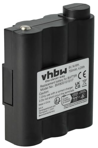 vhbw 1x Akku kompatibel mit Alan/Midland GXT-800 | GXT-850, GXT-900, GXT-950, LXT-210, LXT-303, LXT-305 Funkgerät, Walkie Talkie (700 mAh, 6 V, NiMH)