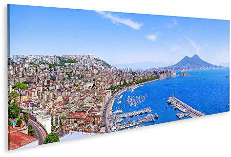 islandburner Bild auf Leinwand Napoli Schöne Küstenlinie Italien Bilder Wandbilder Poster