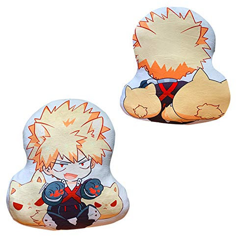 Zhongkaihua My Hero Academia Plüschtier 3D-Druck Plüschkissen Anime Cartoon Bild Umarmtes Kissen Geburtstag Kissen Boku No Hero Academia Bakugou Katsuki Cosplay Gefülltes Kissen Geschenk