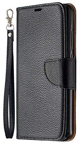 iPhone 13 Mini Case, iPhone 13 Mini Phone Case for Girls Women Men Card Holder Slots Magnetic Closure Kickstand Shockproof Full Protection PU Leather Flip Folio Wallet Cover, Black