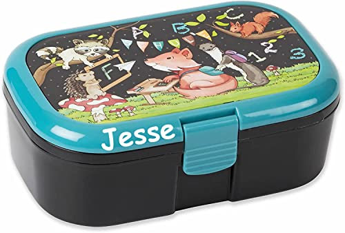 Carpeta Lunchbox * SCHULANFANG JUNGEN plus WUNSCHNAME * für Kinder von Lutz Mauder | ABC Brotdose mit Namensdruck | Perfekt zur Einschulung | Brotzeitbox Brotzeit (mit Namen)
