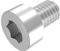 SECCARO Lot de 20 vis cylindriques M8 x 12 mm, en acier inoxydable V2A VA A2, DIN 912 / ISO 4762, à six pans creux, filetage complet