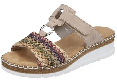 Rieker Damen V1243 Pantolette, Bunt, 38 EU