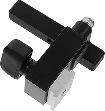 KONTONTY Chute Stopper Miter Track Limiter t Track Bolts Replacement Stop Block Miter Chute Block Katz Moses Stop Track Hold Down Clamps knobs Stop Block refit Aluminum Alloy t-Slot