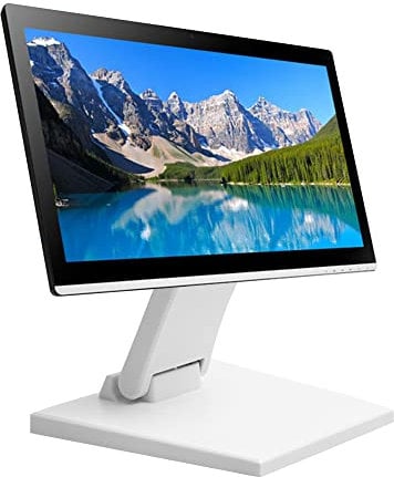 LCD Monitor Stand,Portable Monitors Desk Stand,MYOYAY Adjustable Vesa Monitor Stand with VESA Hole 75x75mm/100x100mm,10-27'' Flat Folding Metal Desk Mount (White)