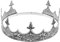 FOMIYES Metallkrone Geschenke Für Königskrone Mittelalterliche Partydekorationen Kronenkönig Der Männer Tiara-krone Herrenkrone Mittelalterliches Stirnband Silberne Krone Junge Braut