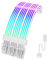 Sirlyr RGB-PC-Kabel, Rasentrimmer,3 x 8-poliges Verlängerungskabel,PC-Grafikkarten-Netzteil,5 V 3-poliges ARGB-Netzteil-Kabel