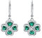 YFN Klee Ohrringe Sterling Silber Vierblättrige grüne Klee Ohrringe Irischer Schmuck Geschenke für Frauen Mädchen Kleeblatt Ohrringe St Patricks Day Geschenke