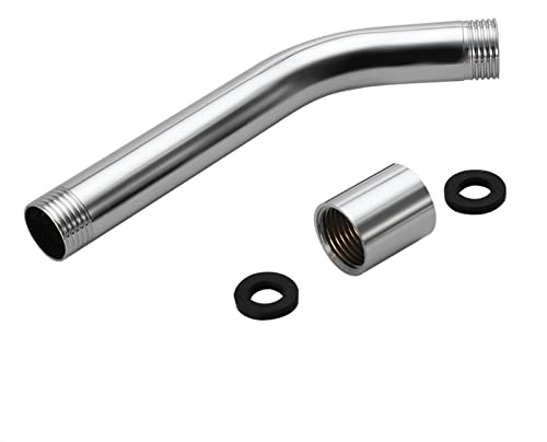 Duschverlängerung, 0,8 Zoll G 1/2 Dusche Verlängerungsrohr, Edelstahl Handbrausearm, Duschkopf Handbrause Extender Verchromtes, Wand Montiertes Handbrause Rohr Extender für Badzimmer Badzubehör