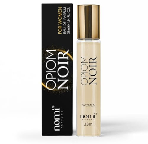 Nomi Perfume Opiom Noir Eau de parfum pour femme 33 ml avec 20 % d'huiles parfumées, parfum oriental, compositions aromatiques féminines, longue durée