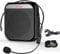 Amplificador de Voz, Sistema de PA Recargable,2200mAh,micrófono Recargable para Profesores,Guías Turísticos, Altavoz Portatil con Microfono, Auriculares y Cintura-Negro