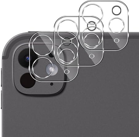 Lutree für iPad Pro (11-Zoll/13-Zoll, M4, 2024) für Panzerglas Kameraschutz, 3 Stück 9H Härte Anti- Kratzer Linse Schutzglas, HD Hinten Kameraschutz Displayschutz